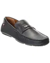 Bally Palsy Leather Loafer In Blue