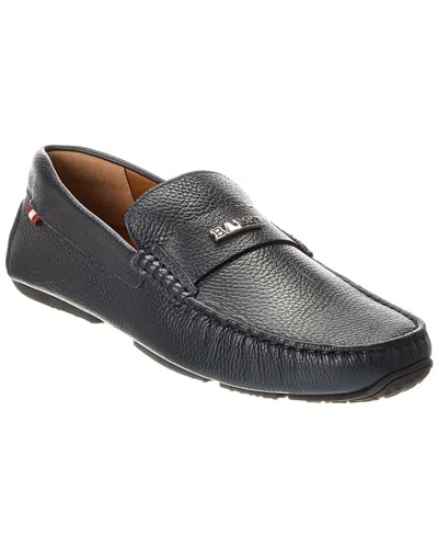 Bally Palsy Leather Loafer In Blue
