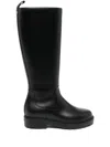 Bally Panelled Boots In Black
