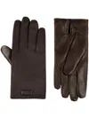 Bally Panelled Gloves In Brown