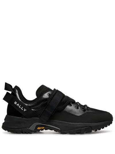 Bally Panelled Logo-print Sneakers In Schwarz