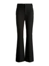 Bally Wool Flared Trousers In Black