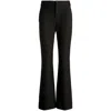 Bally Wool Flared Trousers In Black