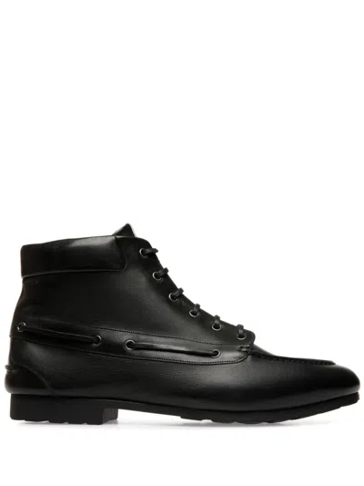 Bally 20mm Paphos Leather Ankle Boots In Black