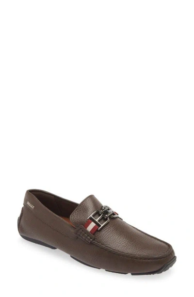 Bally Parsal Driving Loafer In Coffee 16,bovine,grain