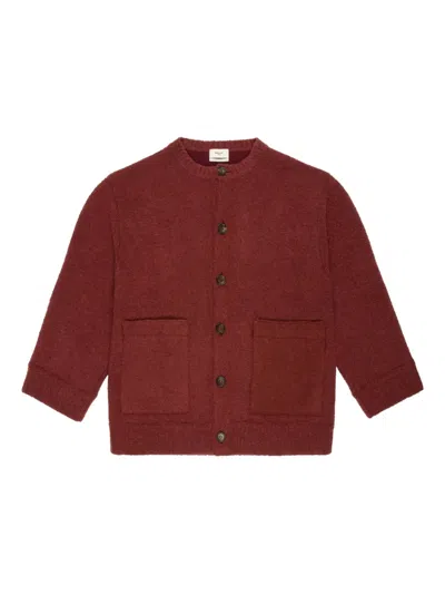 Bally Patch-pocket Wool Cardigan In Red