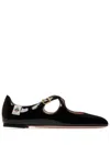 Bally Rina Criss Cross Ballet Flats In Black