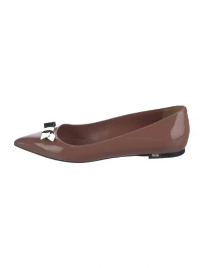 Pre-owned Bally Patent Leather Ballet Flats In Pink