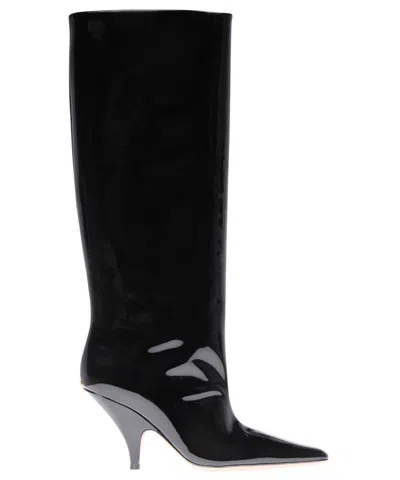 Bally Patent Leather Boots In Black
