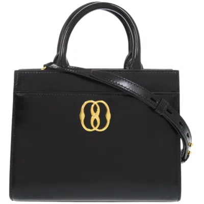 Pre-owned Bally Patent Leather Canvas Tote Bag () In Black