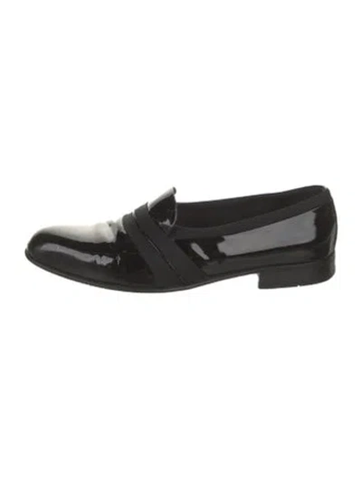 Pre-owned Bally Patent Leather Loafers In Black