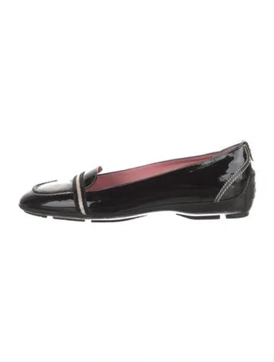Pre-owned Bally Patent Leather Loafers In Black