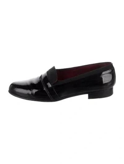 Pre-owned Bally Patent Leather Loafers In Black