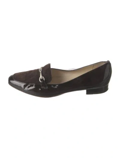 Pre-owned Bally Patent Leather Loafers In Black