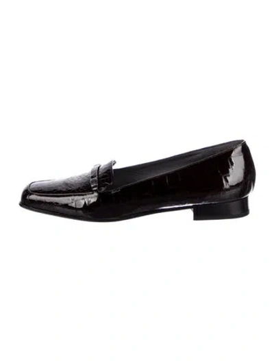 Pre-owned Bally Patent Leather Loafers In Brown