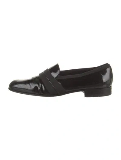 Pre-owned Bally Patent Leather Monk Straps In Black