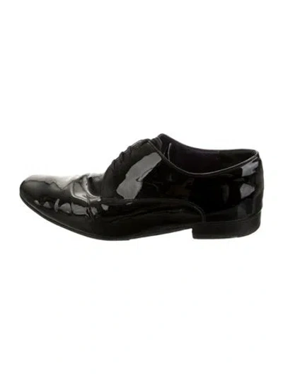 Pre-owned Bally Patent Leather Oxfords In Black
