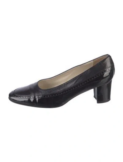 Pre-owned Bally Patent Leather Pumps In Black
