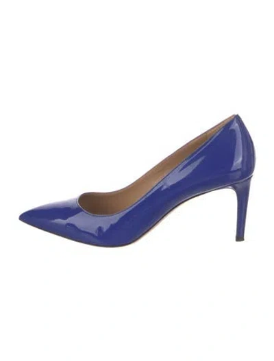 Pre-owned Bally Patent Leather Pumps In Blue