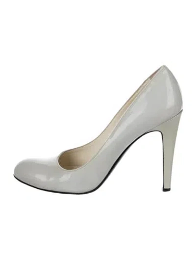 Pre-owned Bally Patent Leather Pumps In Gray