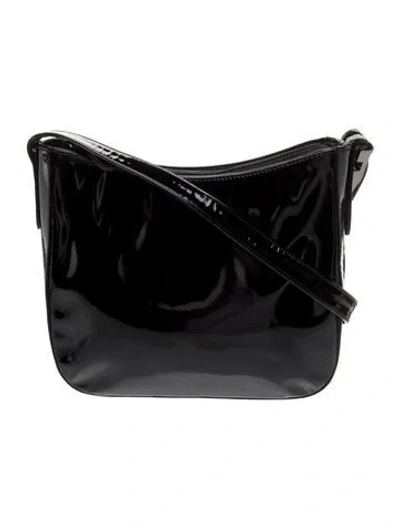 Pre-owned Bally Patent Leather Shoulder Bag In Black