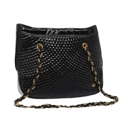 Pre-owned Bally Patent Leather Shoulder Bag () In Black