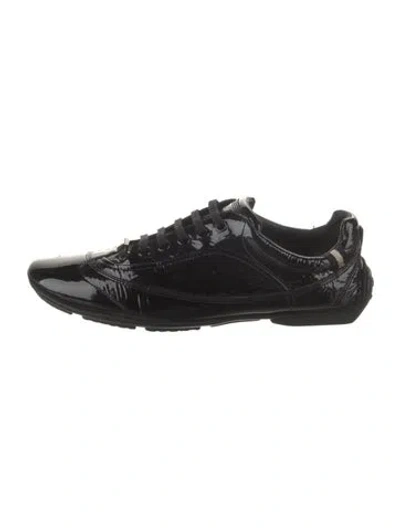 Pre-owned Bally Patent Leather Sneakers In Black