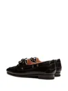 Bally Pathy Leather Derby Shoes In Black