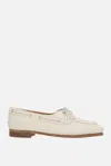 Bally Pathy Laced Loafers In Smooth Leather In Ivory