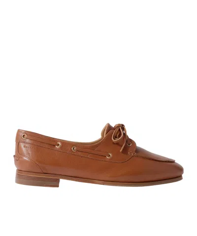 Bally Pathy Leather Boat Shoes In Multi