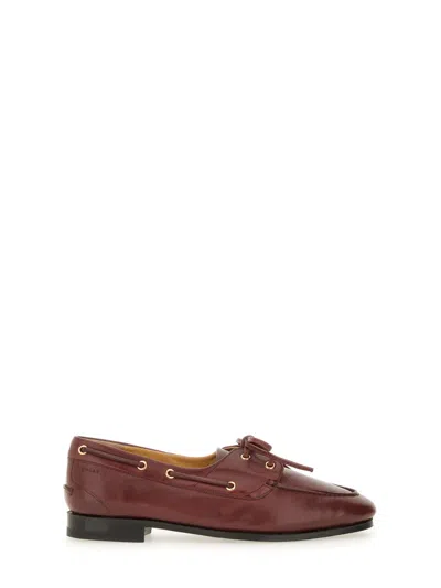 Bally Pathy Leather Lace-up Loafers In Brown