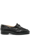 Bally Pathy Leather Derby Shoes In Black