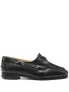 Bally Pathy Leather Derby Shoes In Black