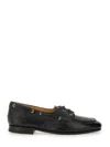 Bally Plume Derby In Leather Wide Foot Morphology In Black