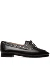 Bally Pathy Laced Loafers In Smooth Leather In Black