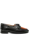 Bally Leather Derby Shoes In Black