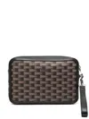 Bally Patterned Clutch Bag In Brown