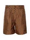 Bally Patterned Shorts In Brown