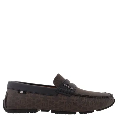Bally Pavel B Chain Penny Loafers In Brown