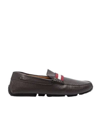 Bally Pearce Logo Detailed Slip-on Loafers In Black