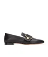Bally Pearl-embellished Leather Loafers In Black