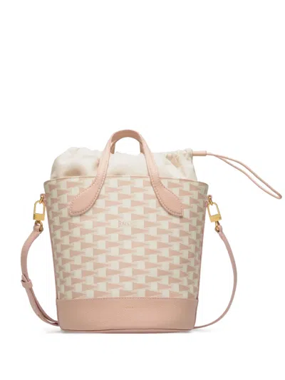 Bally Pennant Bucket Bag In Pink