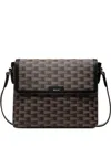 Bally Pennant-print Messenger Bag In Black