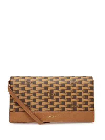 Bally Pennant Continental Wallet In Desert Tpu In Multi