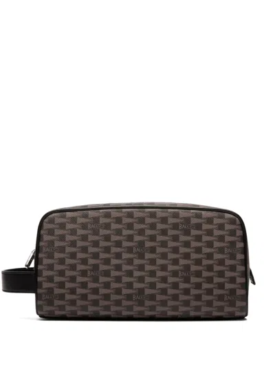 Bally Pennant Washbag In Brown