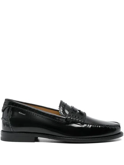 Bally Penny-leather Loafers In Black