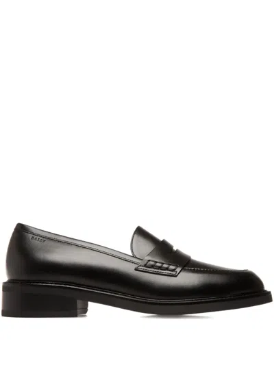 Bally Penny-slot Leather Loafers