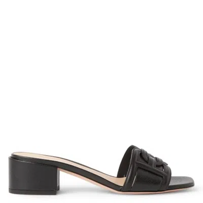 Bally Peoni B Chain Detail Leather Sandals In Multi