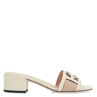Bally Peoni B Chain Leather Sandals In Multi