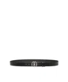 Bally Perforated Belt In Black